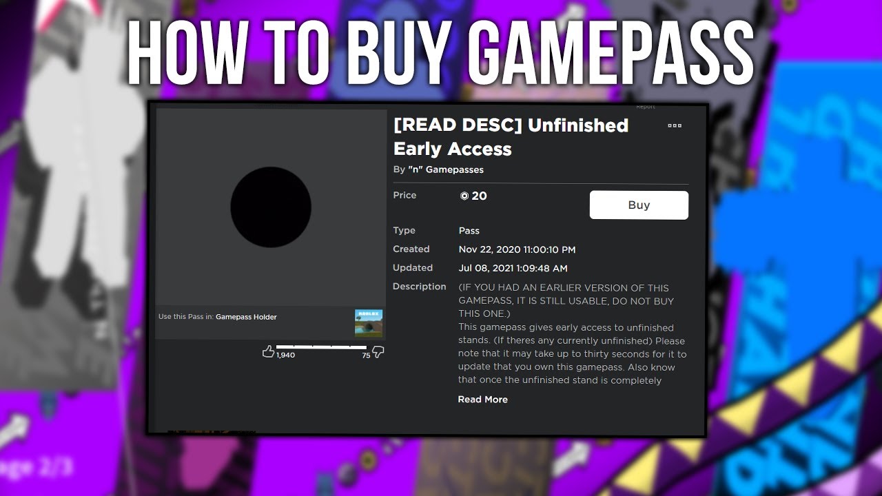 GET GAME PASSES AT THE GAME PASS HUB Link in Desc - Roblox
