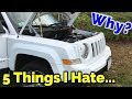 5 things i hate about my jeep patriot rental car