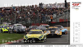 Short Highlights | Race 2 | Brands Hatch | Fanatec GT Europe by GTWorld 2,887 views 8 days ago 1 minute, 35 seconds
