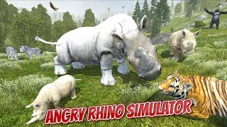 🦏Angry Rhino Simulator 3D-Help To Save The Rhinos- By Yamtar Games-Android screenshot 1