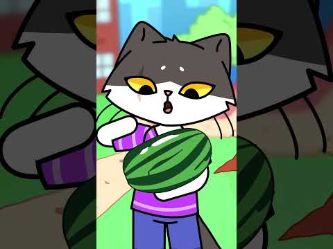 Папа я арбуз хочу #animation #мультик #cat #анимация