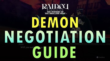 Raidou Remastered – Demon Negotiation Guide (+ Commentary)