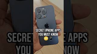 SECRET IPHONE APPS YOU MUST KNOW #iphonetips #appletips #techusout #techtok