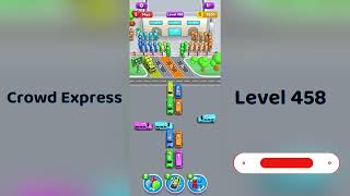 Crowd Express Level 458 Walkthrough 🚦 | Step-by-Step Solution | Go Answer