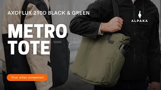 ALPAKA Metro Tote - Axoflux 210D Black & Green