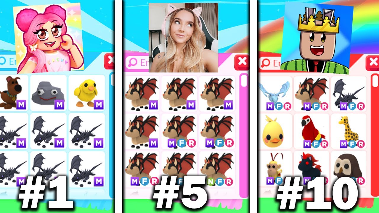 I Ranked *FAMOUS* Adopt Me YouTuber Inventories! YouTube