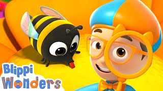 blippi buzzes to see just how honey is made blippi wonders educational videos for kids