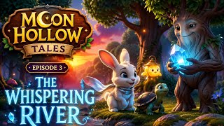 Moon Hollow Tales | Episode 3: The Whispering River 🐰✨ | Magical Bedtime Story for Kids
