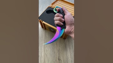 Do you know the name of the CSGO karambit? #csgoclips #csgo #csgoskins#unboxing