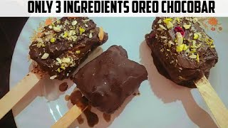 5 MIN NO WHIPPED CREAM ONLY 3 INGREDIENTS OREO CHOCOBAR | OREO NUTS CHOCOBAR |