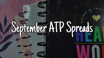 September Planner Flipthrough | After the Pen Functional Spreads | Happy Planner Classic, Tul Letter