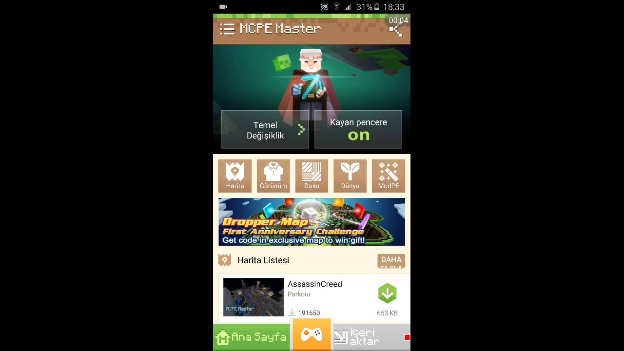 Minecraft mod tanıtımı #1 MCPE master - YouTube