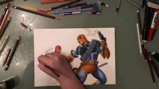 Timelapse Deathstroke & The Flash Drawing || artsy_cici