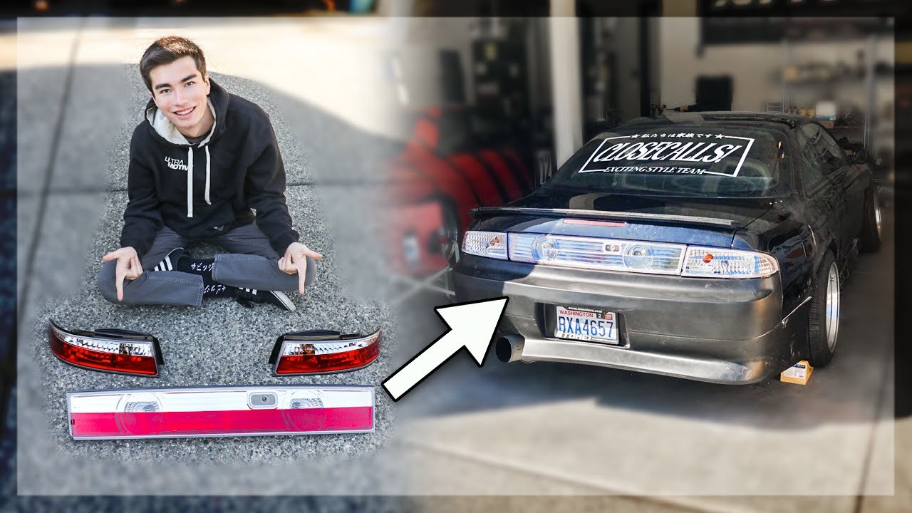 Crazy Nissan S14 Full Chrome Clear Taillights! (Diy)