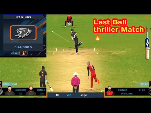 Real cricket 24 Multiplayer gameplay , Last Ball thriller Match 🔥 , RC ...