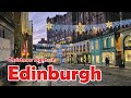 Edinburgh At Christmas! 🎅【4K】| City Centre Walk 2021