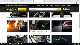 Car Website Design Autoric  black yellow theme html css bootstrap Project.