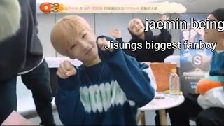 Jaemin being the president of Jisung's fan club