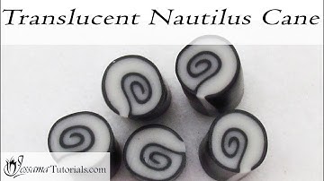 Easy Polymer Clay Cane: Translucent Nautilus Cane