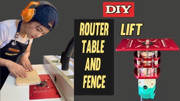 I Add A Router Lift To My Table Saw And Fence With Dust Collection | DIY Router Table