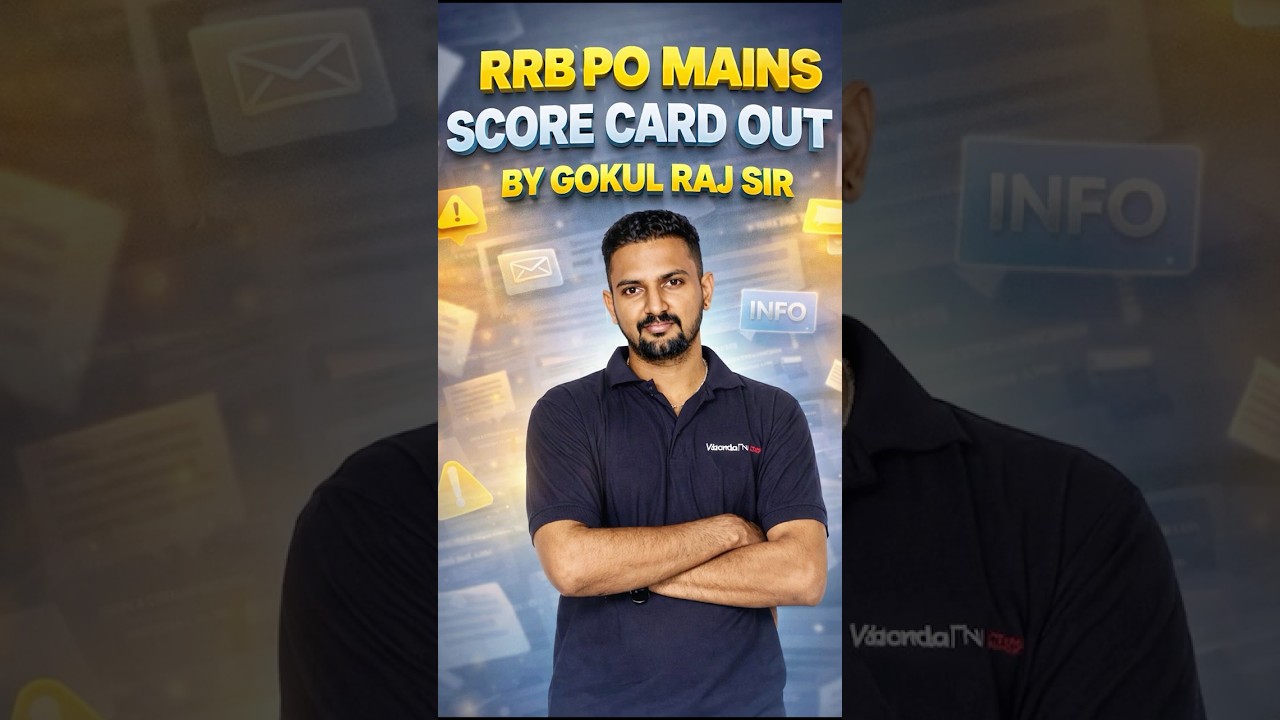 RRB PO MAINS SCORE CARD OUT💥 UPDATE BY GOKUL SIR✨