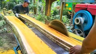 Wow galih super kayu nangka di gergaji buat reng bahan bangunan rumah