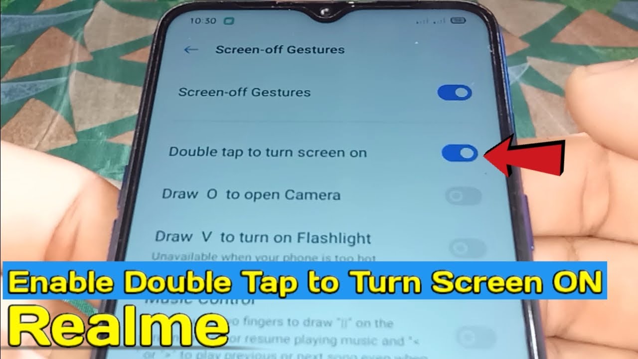Cara Ketuk Layar 2 Kali HP Realme C71 Untuk Menghidupkan & Mematikan Layar