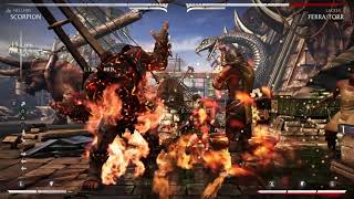 Scorpion ( Hellfire ) 40% Corner Combo - Mortal Kombat XL