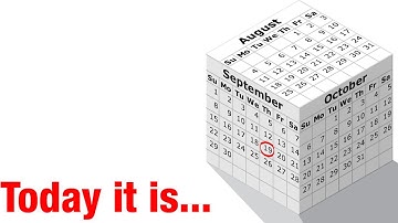 Calendar cube