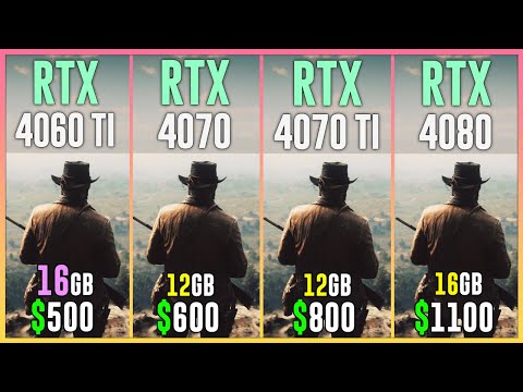 RTX 4060 16GB vs RTX 4070 vs RTX 4070 TI vs RTX 4080 - Test in 12 Games