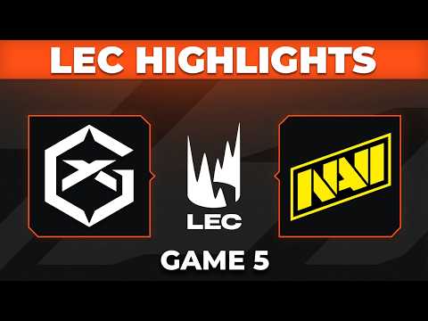 GX vs NAVI Game 5 Highlights | LEC 2026 Playoffs | GIANTX vs Natus Vincere
