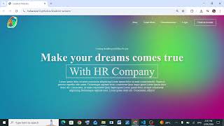 Gradient Website Design Using HTML & CSS | Modern UI Gradient Background | Frontend Project
