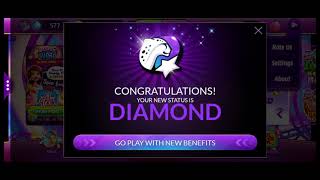 I made it! I became a Diamond player today🥰🥰 #slotomania
