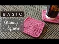 Crochet granny square  coaster  crochet by efsha