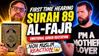 First Time Hearing Surah 89 Alfajr emotional Quran Recitation  Nonmuslim Reaction
