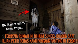 CAMPING HOROR BG MAMAT EMOSI HANTU ITU JAHILI KAMI SAAT HUJAN PETIR SEMALAMAN TIDAK BISA TENANG!!