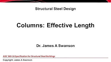Effective Length of Columns - AISC 360-16