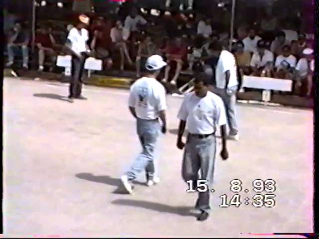 Miniature : Petanque - Millau 1993 Doublettes Finale Loy Ledantec vs Morillon Quintais 3