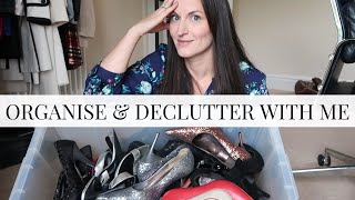 Organise & Declutter With Me | Clothing, Shoes & Makeup | Vlog