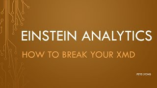 How to Break Your XMD