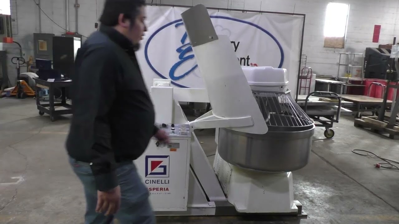 Cinelli Tilt Over Spiral Mixer, Model: CG/160KG/STL. Sold Clean, Running, And Shop Tested