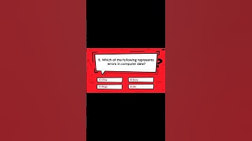 Which of the following represents errors in computer data? | Great Mind Official