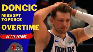 LUKA DONCIC miss WIDE OPEN 3 pointer to force OVERTIME vs Blazers | 14 02 2021