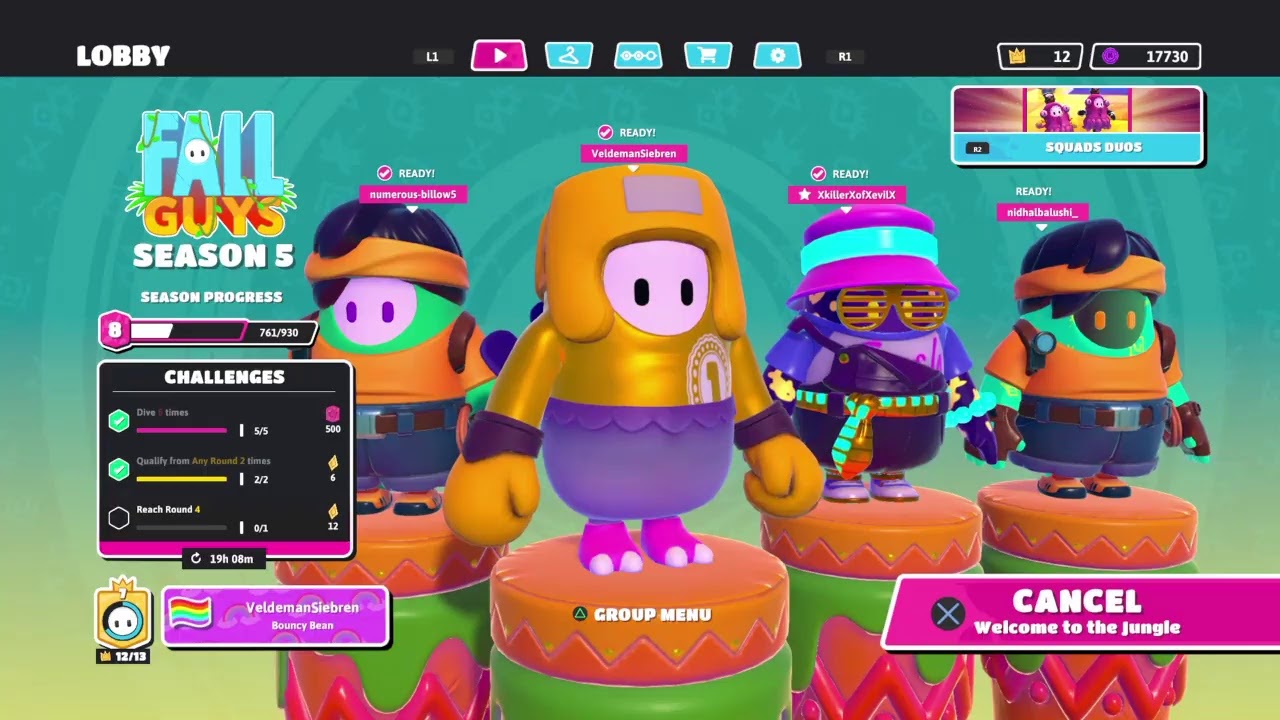 Live fall guys|season5!Whit viewers