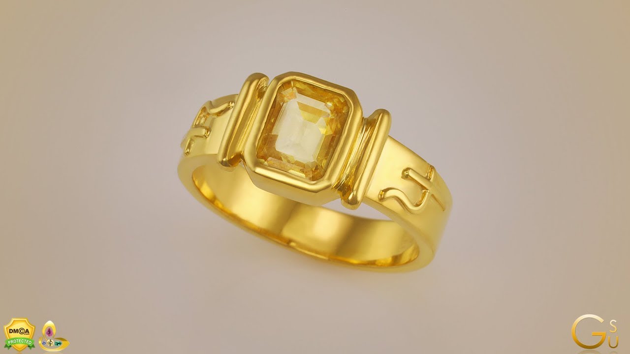 ARTVILLE ARTVILLE Yellow Sapphire Gemstone for Locket or Pendant & Ring  Natural Stone 10 Ratti Round Shape Stone Sapphire Chain Ring - Multi Finger  Price in India - Buy ARTVILLE ARTVILLE Yellow