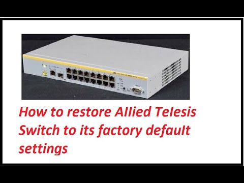 How to hard reset allied telesis AT-8000s|Hardreset AT-8000s switch| Hard reaet AT switch