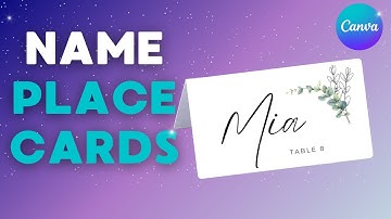 How to Create Wedding Name place cards in Canva (Easy / DIY)