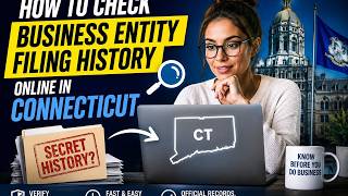How to check business entity filing history online in Connecticut