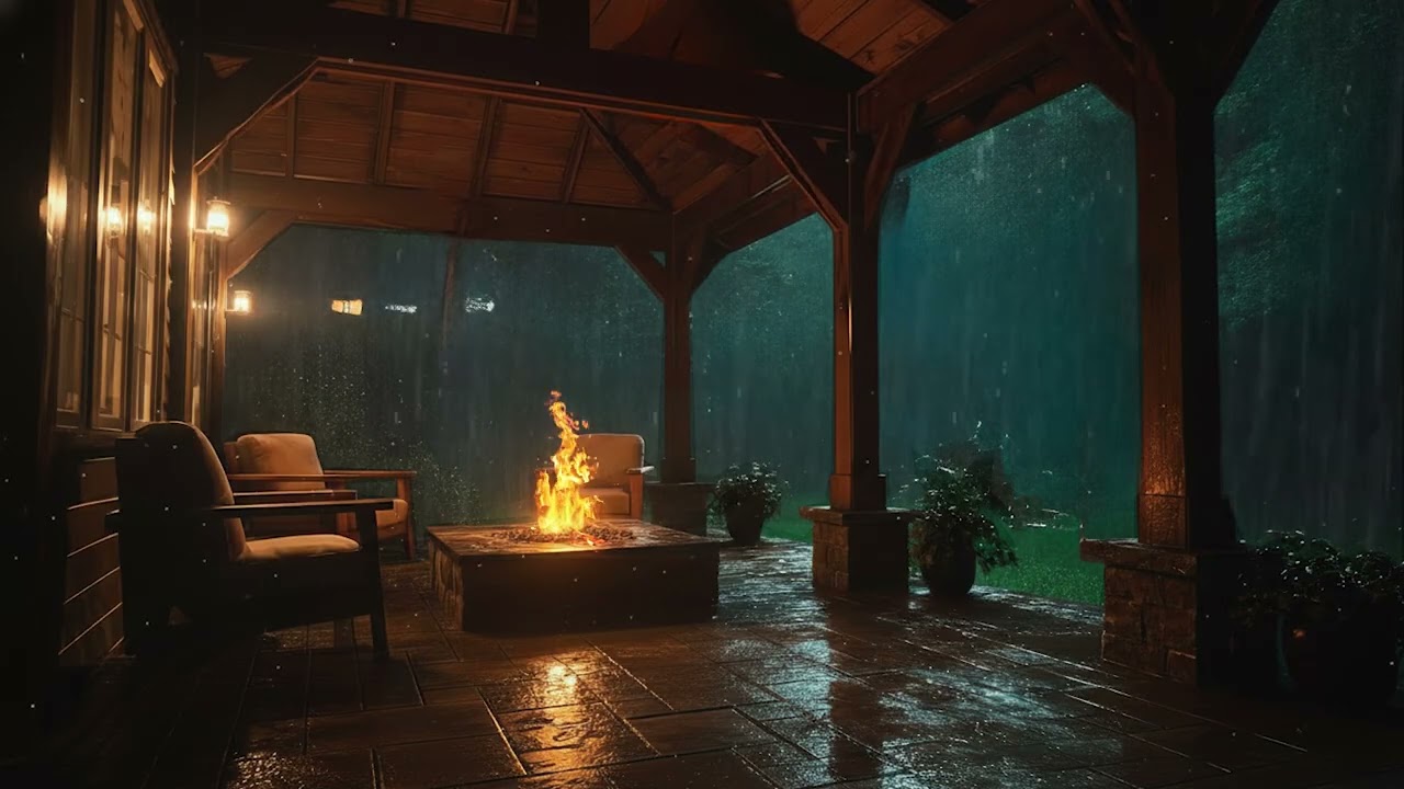 Tropical Rainforest Rain at Night 🌧️ Deep Sleep Sounds for Relaxation, Meditation & Stress Relief