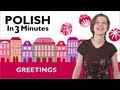 Learn Polish - Polish in 3 Minutes - How to Greet People in Polish